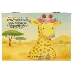 Finale Aktion Mr. & Mrs. Panda Box Giraffe Blumenkranz Design mit Spruch in Weiß günstig kaufen | limango