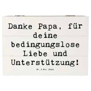 Mr. & Mrs. Panda Box Spruch Danke Papa mit Spruch in Weiß günstig kaufen | limango Nur Für Kurze Zeit