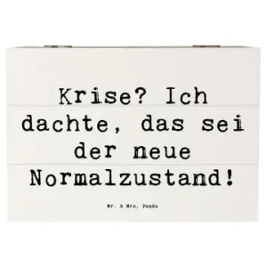 Kostenloser Versand Mr. & Mrs. Panda Box Spruch Gelassenheit in Krisen mit Spruch in Weiß günstig kaufen | limango