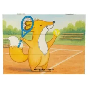 Mr. & Mrs. Panda Box Fuchs Tennis spielen Design ohne Spruch in Weiß günstig kaufen | limango Echt