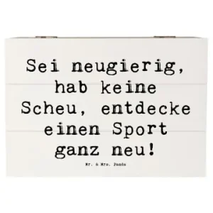 Mr. & Mrs. Panda Box Spruch Neuer Sport mit Spruch in Weiß günstig kaufen | limango Schneller Versand