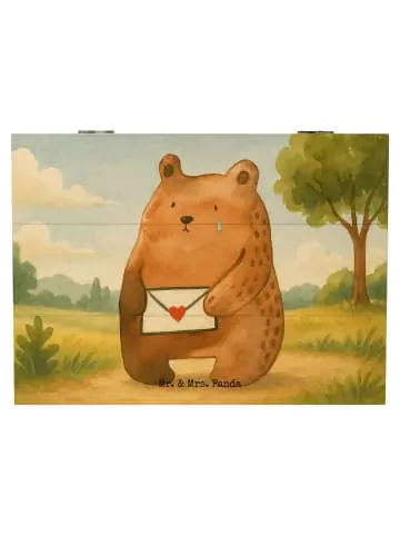 Neue Kollektion Mr. & Mrs. Panda Box Bär Vermissen Design ohne Spruch in Weiß günstig kaufen | limango