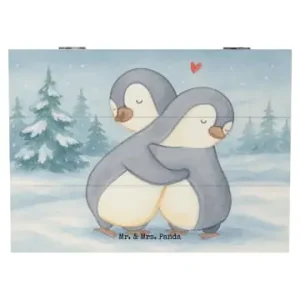 Kostenloser Rückversand Mr. & Mrs. Panda Box Pinguine Kuscheln Design ohne Spruch in Weiß günstig kaufen | limango