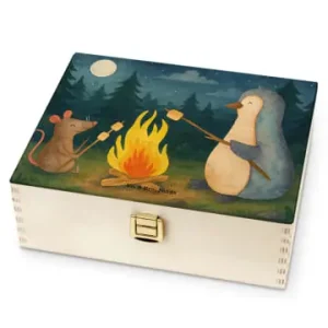 Mr. & Mrs. Panda Tee Box Pinguin Lagerfeuer Design ohne Spruch in Weiß günstig kaufen | limango Markenprodukt