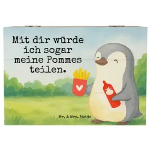 Neu Im Sortiment Mr. & Mrs. Panda Box Pinguin Pommes Design mit Spruch in Weiß günstig kaufen | limango