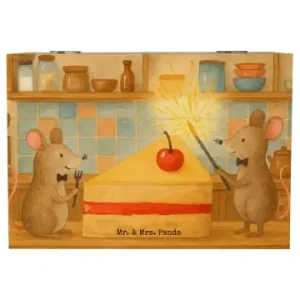 Sofort Bestellen Mr. & Mrs. Panda Box Mäuse Kuchen Design ohne Spruch in Weiß günstig kaufen | limango