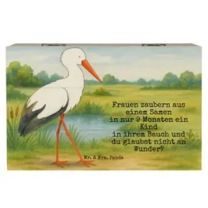 Neu Mr. & Mrs. Panda Box Storch Design mit Spruch in Weiß günstig kaufen | limango