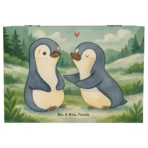 Rabatt Mr. & Mrs. Panda Box Pinguine trösten Design ohne Spruch in Weiß günstig kaufen | limango