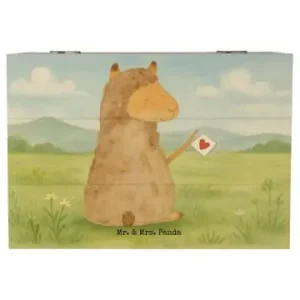 Preisknaller Mr. & Mrs. Panda Box aus Holz Alpaka Fahne Design ohne Spruch in Weiß günstig kaufen | limango