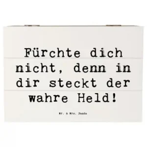 Mr. & Mrs. Panda Box Spruch Ängste vor Monstern besiegen mit Spruch in Weiß günstig kaufen | limango Preisknaller