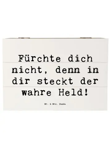 Mr. & Mrs. Panda Box Spruch Ängste vor Monstern besiegen mit Spruch in Weiß günstig kaufen | limango Preisknaller