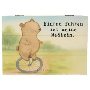 Mr. & Mrs. Panda Box Bär Einrad fahren Design mit Spruch in Weiß günstig kaufen | limango Preis Gesenkt