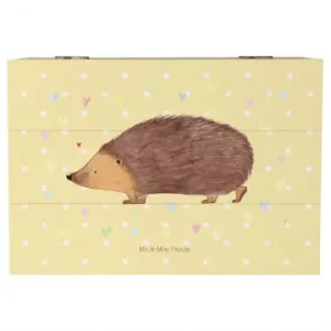 Meistverkauft Mr. & Mrs. Panda Box Igel Herzen ohne Spruch in Gelb Pastell günstig kaufen | limango