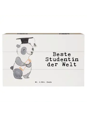 Jetzt Bestellen Mr. & Mrs. Panda Box Pinguin Beste Studentin der Welt mit Spruch in Weiß günstig kaufen | limango