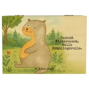 Kostenloser Rückversand Mr. & Mrs. Panda Box Otter Bauch Design mit Spruch in Weiß günstig kaufen | limango