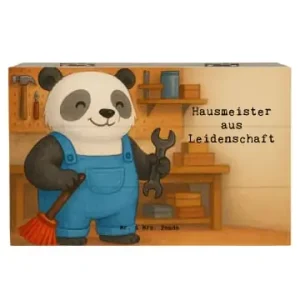 Mr. & Mrs. Panda Box Hausmeister Leidenschaft Design mit Spruch in Weiß günstig kaufen | limango Günstig