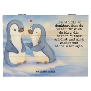 Mr. & Mrs. Panda Box Pinguine trösten Design mit Spruch in Weiß günstig kaufen | limango Wochenendangebot