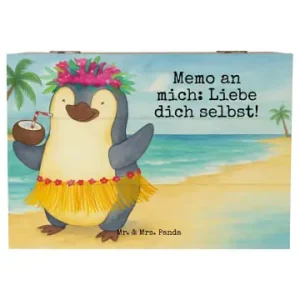 Zertifiziert Mr. & Mrs. Panda Box Pinguin Kokosnuss Design mit Spruch in Weiß günstig kaufen | limango
