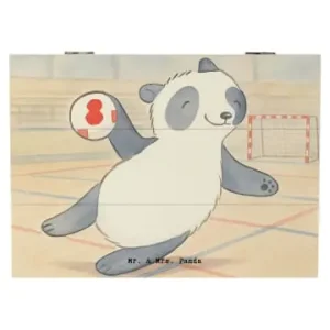 Kostenloser Rückversand Mr. & Mrs. Panda Box Panda Handball spielen Design ohne Spruch in Weiß günstig kaufen | limango