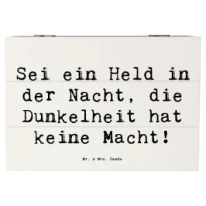 Mr. & Mrs. Panda box holz Spruch Angst vor Dunkelheit überwinden... in Weiß günstig kaufen | limango Highlight