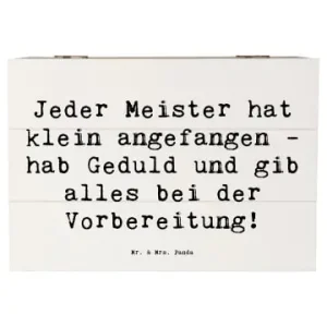 Mr. & Mrs. Panda Box Spruch Wettkampfvorbereitung meistern mit S... in Weiß günstig kaufen | limango Garantierte Lieferung