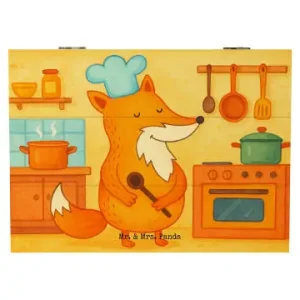 Mr. & Mrs. Panda Box Fuchs Koch Design ohne Spruch in Weiß günstig kaufen | limango Mega-Angebot