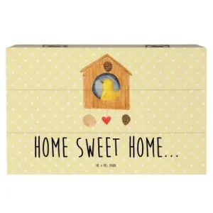 Direktkauf Mr. & Mrs. Panda Box Vogelhaus Home mit Spruch in Gelb Pastell günstig kaufen | limango