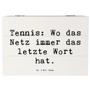 Mr. & Mrs. Panda Box Spruch Tennis Netz mit Spruch in Weiß günstig kaufen | limango Angebot