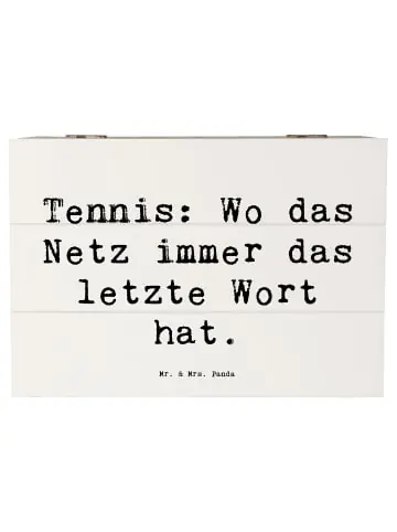 Mr. & Mrs. Panda Box Spruch Tennis Netz mit Spruch in Weiß günstig kaufen | limango Angebot