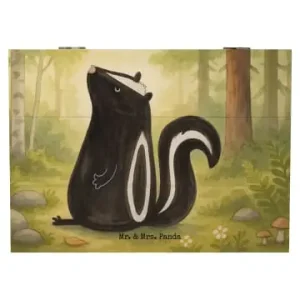 Versand Am Gleichen Tag Mr. & Mrs. Panda Box Stinktier Sitzen Design ohne Spruch in Weiß günstig kaufen | limango