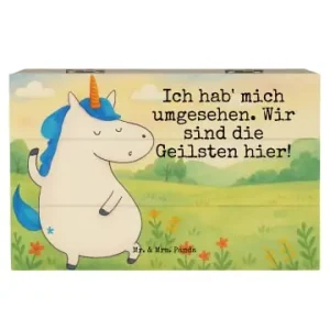 Meistverkauft Mr. & Mrs. Panda Box Einhorn Mann Design mit Spruch in Weiß günstig kaufen | limango