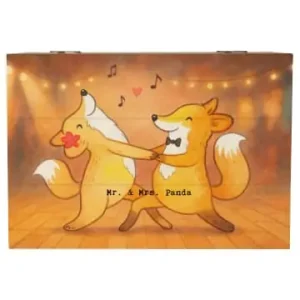 Mega-Angebot Mr. & Mrs. Panda Box Füchse Salsa tanzen Design ohne Spruch in Weiß günstig kaufen | limango