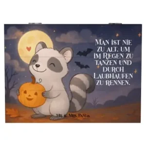 Mr. & Mrs. Panda Box Waschbär Kürbis Design mit Spruch in Weiß günstig kaufen | limango Abverkauf
