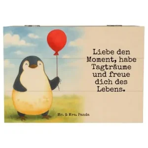 Mr. & Mrs. Panda Box Pinguin Luftballon Design mit Spruch in Weiß günstig kaufen | limango Ausverkauf