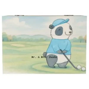 Gratis Versand Mr. & Mrs. Panda Box Panda Golfen Design ohne Spruch in Weiß günstig kaufen | limango