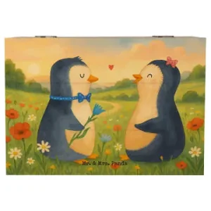 Sofort Bestellen Mr. & Mrs. Panda Box Pinguin Pärchen Design ohne Spruch in Weiß günstig kaufen | limango