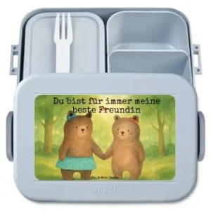 Neuheit Mr. & Mrs. Panda Bento Box Bär Freundin Design mit Spruch in Blau Pastell günstig kaufen | limango