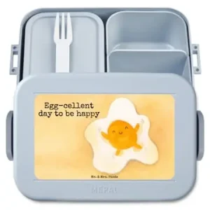 Mr. & Mrs. Panda Bento Box Spiegelei Ei Design mit Spruch in Blau Pastell günstig kaufen | limango Online Kaufen