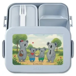Markenprodukt Mr. & Mrs. Panda Bento Box Koala Familie zwei Design ohne Spruch in Blau Pastell günstig kaufen | limango