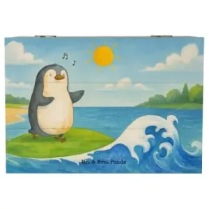 Mr. & Mrs. Panda Box Pinguin Surfer Design ohne Spruch in Weiß günstig kaufen | limango Saisonangebot