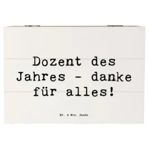 Mr. & Mrs. Panda Box Spruch Dozent des Jahres mit Spruch in Weiß günstig kaufen | limango Super-Preis