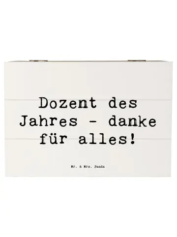Mr. & Mrs. Panda Box Spruch Dozent des Jahres mit Spruch in Weiß günstig kaufen | limango Super-Preis