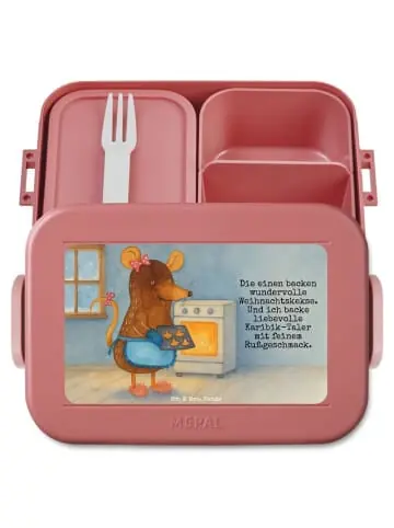 Jetzt Kaufen Mr. & Mrs. Panda Bento Box Maus Kekse Design mit Spruch in Rot Pastell günstig kaufen | limango