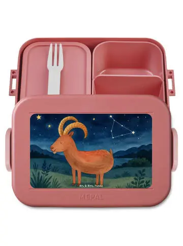 Markenprodukt Mr. & Mrs. Panda Bento Box Sternzeichen Steinbock Design ohne Sp... in Rot Pastell günstig kaufen | limango