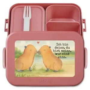 Sofort Bestellen Mr. & Mrs. Panda Bento Box Capybara Liebe Design mit Spruch in Rot Pastell günstig kaufen | limango