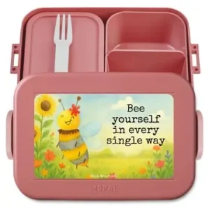 Mega-Angebot Mr. & Mrs. Panda Bento Box Biene Blume Design mit Spruch in Rot Pastell günstig kaufen | limango