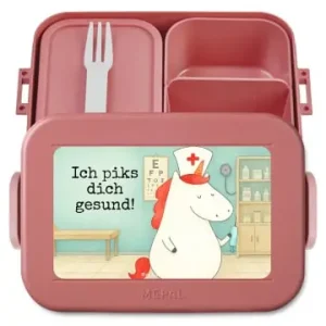 Mr. & Mrs. Panda Bento Box Einhorn Krankenschwester Design mit S... in Rot Pastell günstig kaufen | limango Expressversand