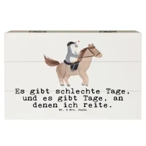 Mr. & Mrs. Panda Box Pferd Reiten mit Spruch in Weiß günstig kaufen | limango Mega-Angebot