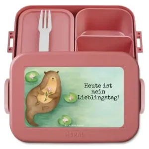 Must-Have Mr. & Mrs. Panda Bento Box Otter Seerose Design mit Spruch in Rot Pastell günstig kaufen | limango