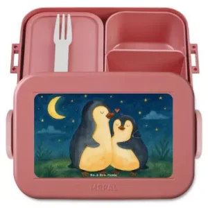 Knallerangebot Mr. & Mrs. Panda Bento Box Pinguine Einschlafen Design ohne Spruch in Rot Pastell günstig kaufen | limango